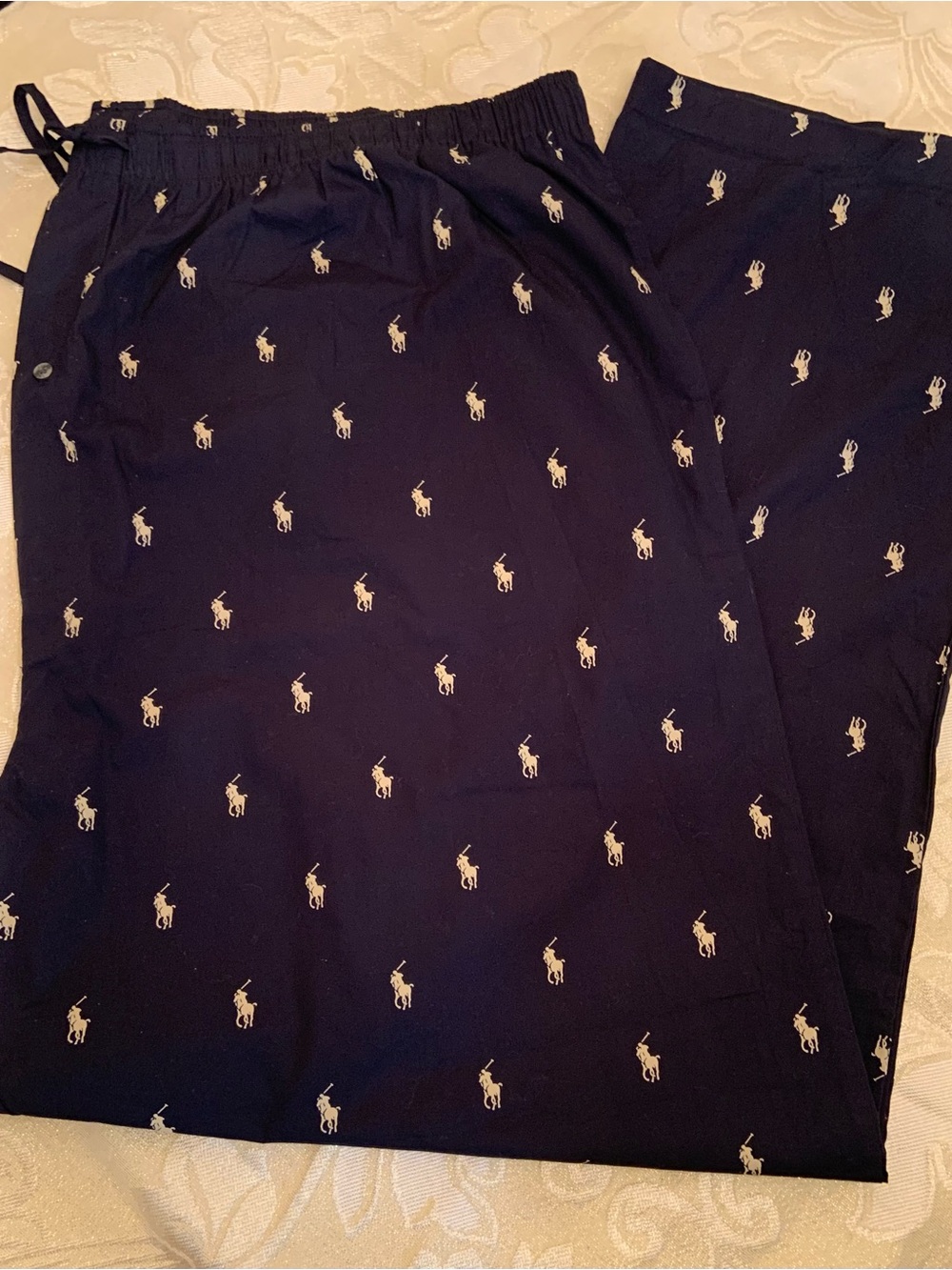 Polo by Ralph Lauren Navy lounge wear with White Pony Logo